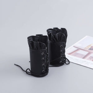 Goth Wrist  Gloves Leather