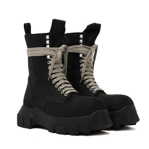 Gothic Black Boots Men