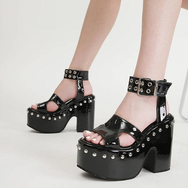 Gothic Cool Chunky Sandals