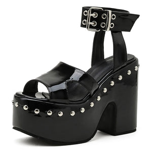 Gothic Cool Chunky Sandals