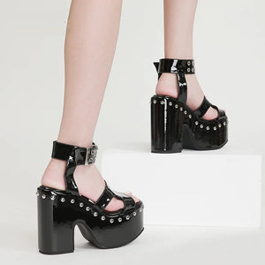 Gothic Cool Chunky Sandals
