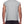 Model seen from behind in heather grey, ribbed collar sitting high and raw hem curving at the sides