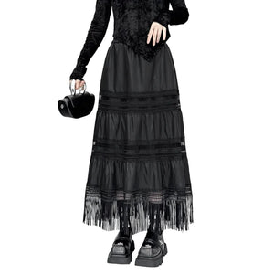 Gothic Dark Maxi Skirt