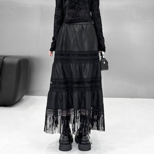 Gothic Dark Maxi Skirt