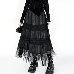 Gothic Dark Maxi Skirt