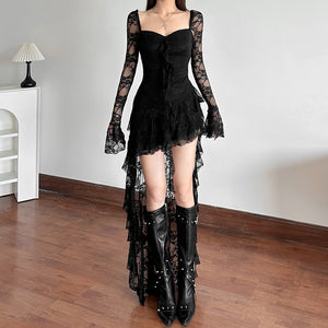 Gothic Dress with Long Sleeves