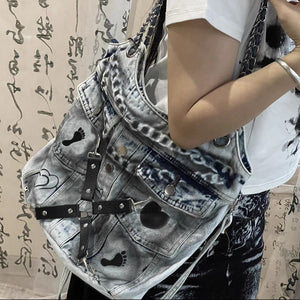 Gothic Lolita Y2k Purse Dark