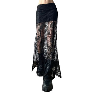 Gothic Long Maxi Skirt