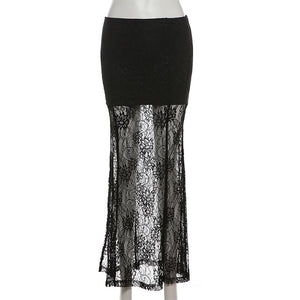 Gothic Long Maxi Skirt