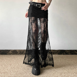 Gothic Long Maxi Skirt
