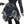 Gothic Mini Skirt Black - product view on white background