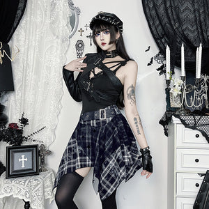 Gothic Mini Skirt Black