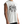 Side view on a male model, heather grey cotton, wide cut-off armhole and the loose boxy body shape