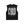 Black tee laid flat from the front, the print filling the chest between the two armholes