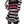 Gothic Striped Y2K Top - product view on white background