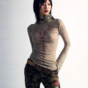 Gothic Top Y2k Streetwear