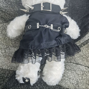 Gothic White Bear Doll Purse Y2k