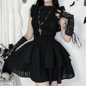 Gothic Women Techwear Dress