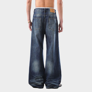 Gradient Color Men's Y2K Jeans