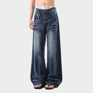 Gradient Color Men's Y2K Jeans