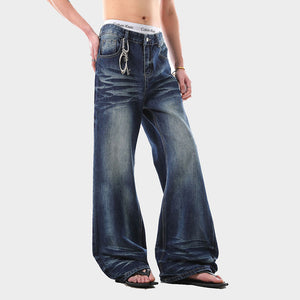 Gradient Color Men's Y2K Jeans