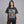 Graffiti Black Y2K Shirt – worn by a woman