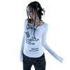 Graffiti Print Y2K Top