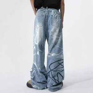 Graffiti Y2k Jeans Baggy