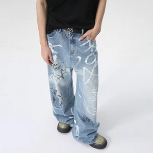 Graffiti Y2k Jeans Baggy