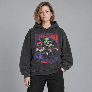 Graphic Hoodie Y2K – worn by a woman