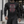 Graphic Long Sleeve Compression Shirt on a man walking outside a gym, front view with black cargo pants