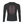 Black long sleeve compression shirt laid flat, front, a red and pale grey winged skull and sword graphic