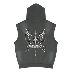 Dark grey colourway seen from the back, sun-faded panels under the big chrome star graphic