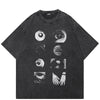 Graphic T Shirts Black Y2K Oversized