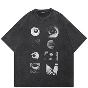 Graphic T Shirts Black Y2K Oversized
