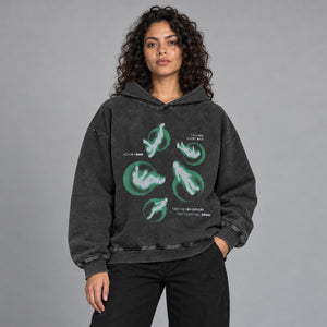 Graphic Y2K Hoodie – worn by a woman