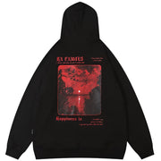 Sweat à capuche surdimensionné graphique Y2K