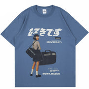 Camisetas holgadas con gráficos Y2K