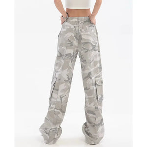 Gray Camo Cargo Pants