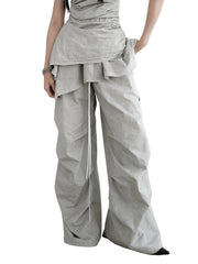 Pantalones Cargo Grises para Mujer