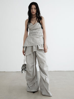Gray Cargo Pants For Women