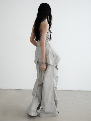 Gray Cargo Pants For Women