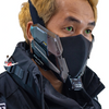 Masque Cyberpunk Ninja Gris