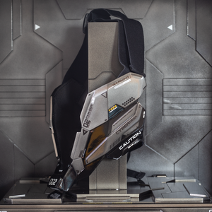 Gray Cyberpunk Mask Ninja