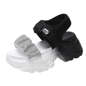 Green Chunky Sandals