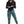 Green Tie-Dye Scrunch Butt Leggings - product view on white background