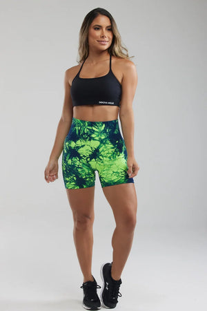 Green Women Booty Shorts