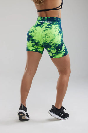 Green Women Booty Shorts