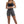 Grey Booty Shorts - product view on white background