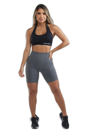 Grey Women Shorts Booty - product view on white background